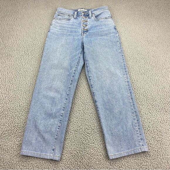 Madewell Women's The Perfect Vintage Straight Leg Button Fly Jeans  |  Size:  25 - Picture 1 of 15